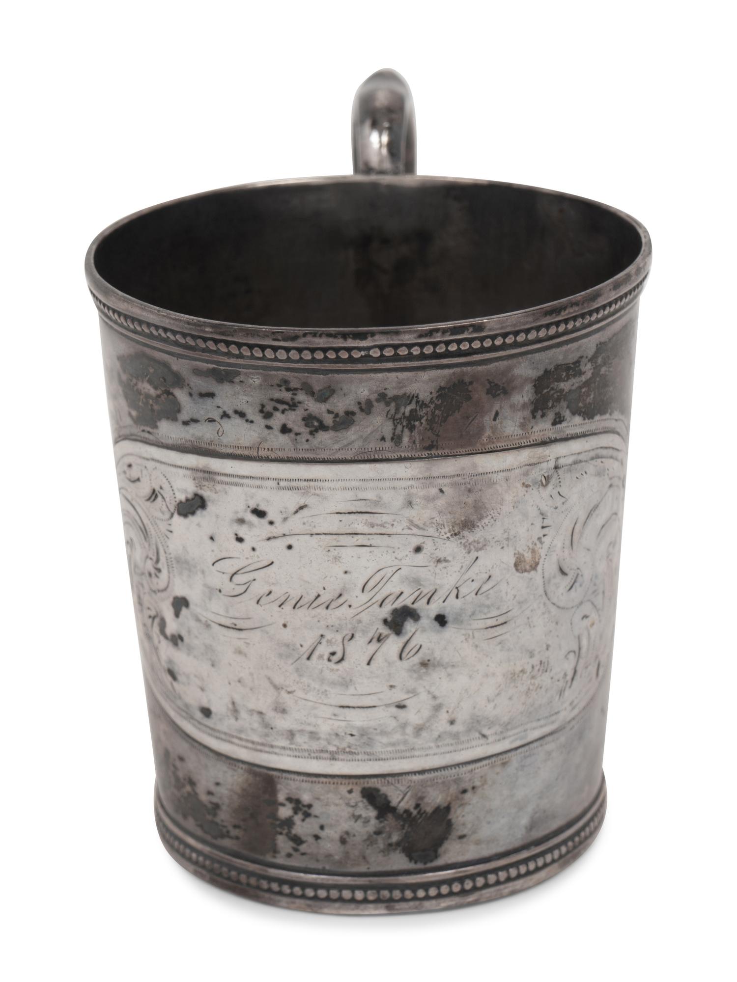 Three American Silver Mugs and Beakers