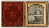 [Daguerreotype] Portrait of a Woodworker with Numerous Tools