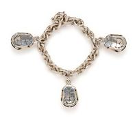 Kieselstein-Cord Sterling Silver Turtle Charm Bracelet, 1996