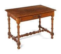A Continental Walnut Side Table