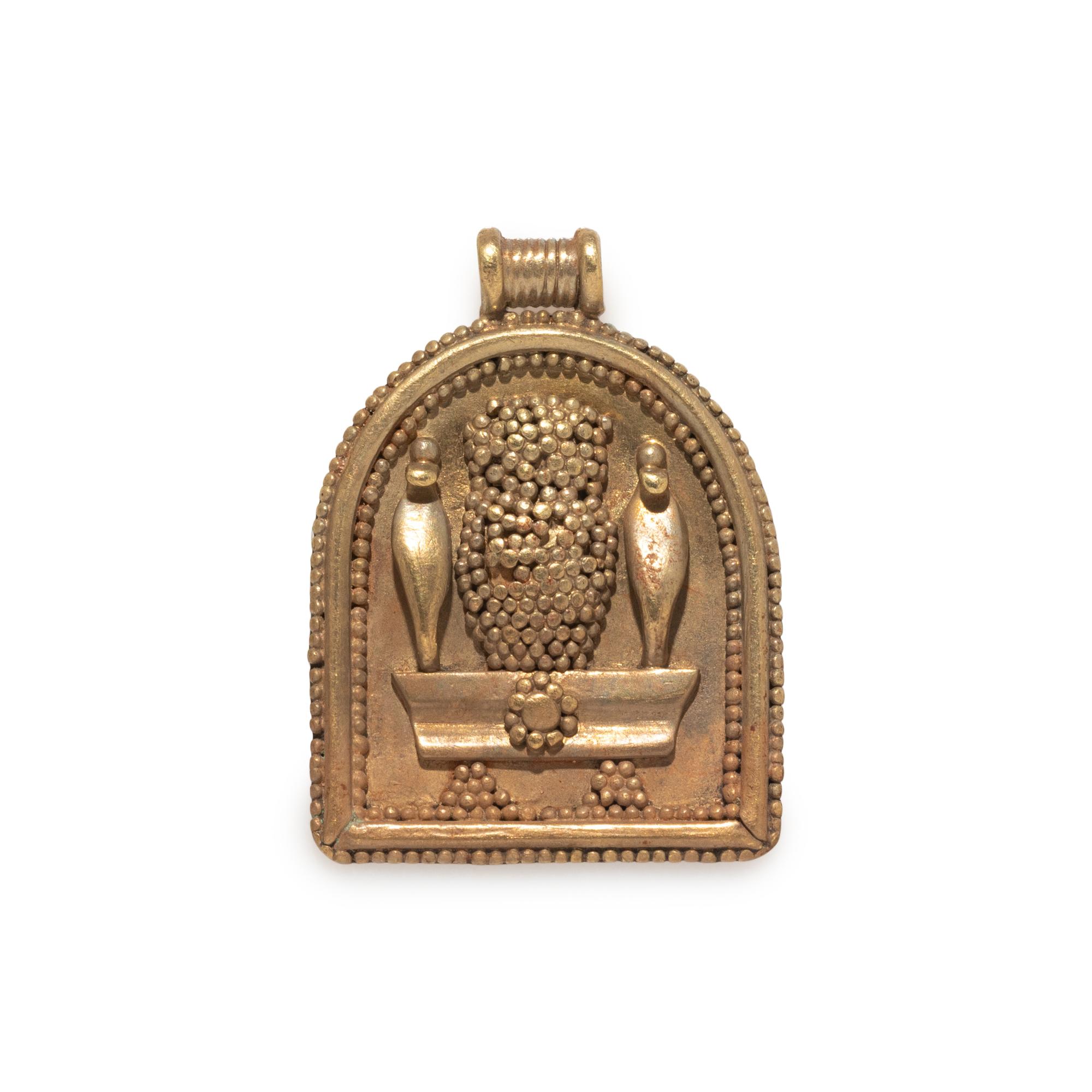 A Phoenician Gold Shrine Pendant