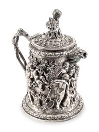A Continental Silver-Plate Tankard