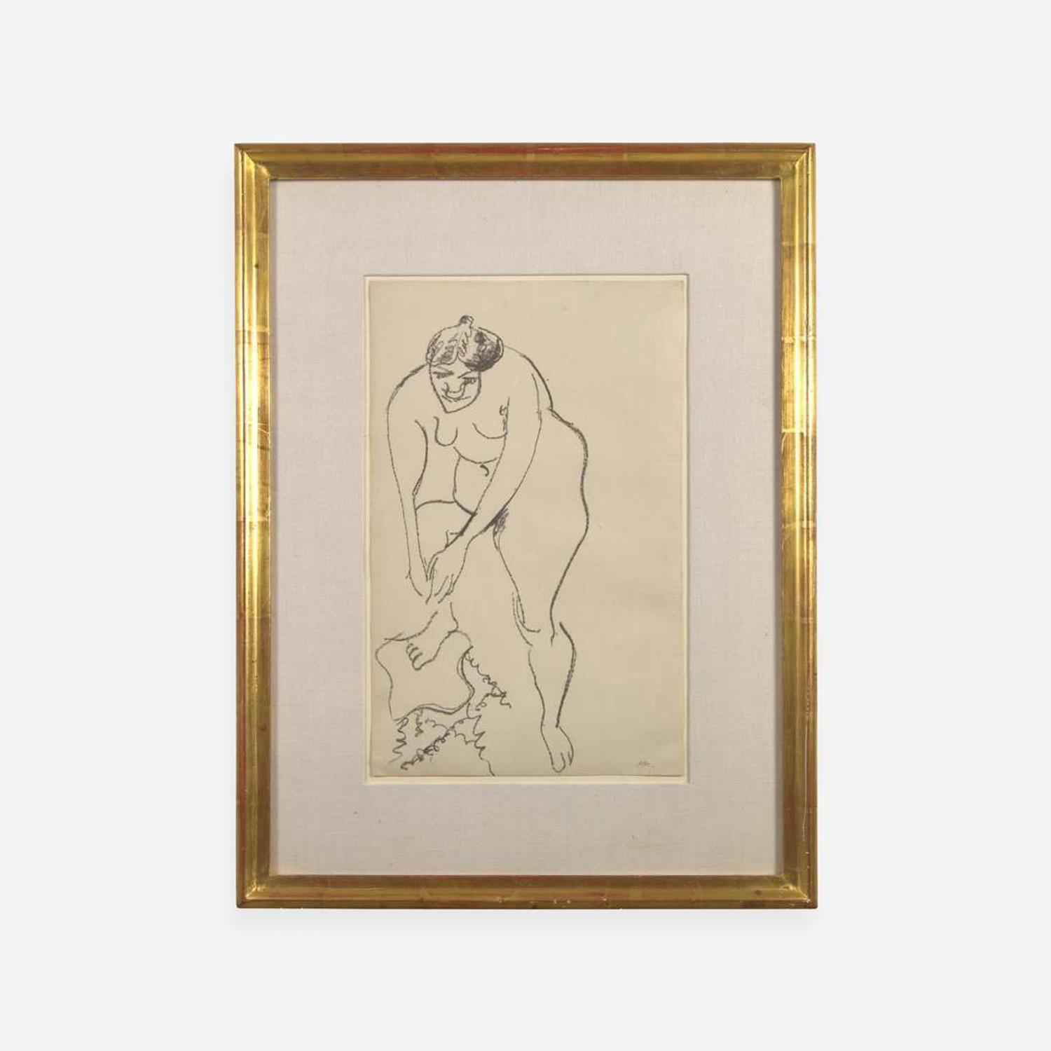 Henri Matisse (French, 1869-1954) Nu au Pied Droit sur un Tabouret
