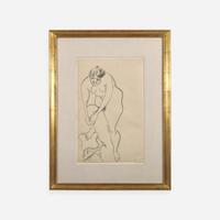 Henri Matisse (French, 1869-1954) Nu au Pied Droit sur un Tabouret