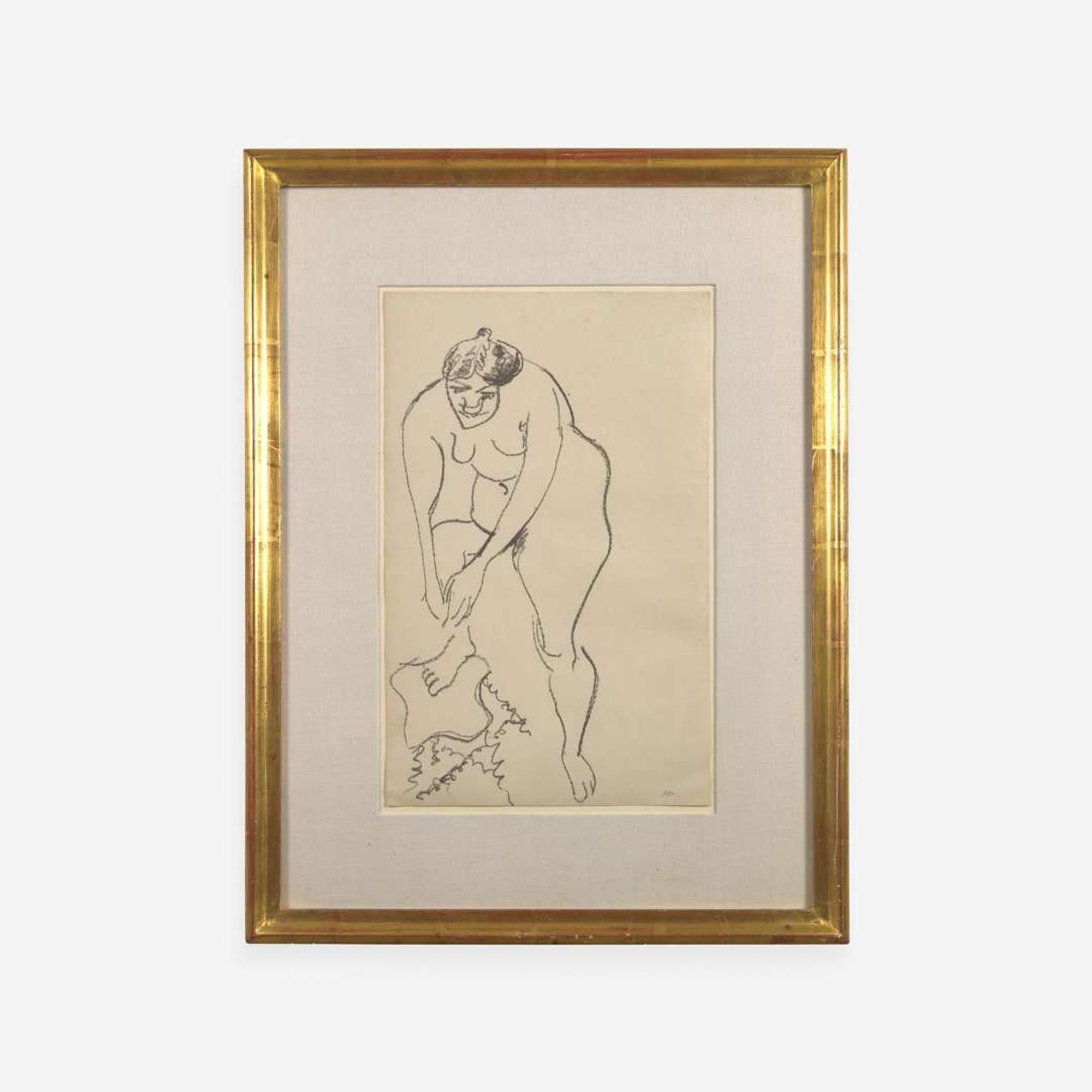 Henri Matisse (French, 1869-1954) Nu au Pied Droit sur un Tabouret