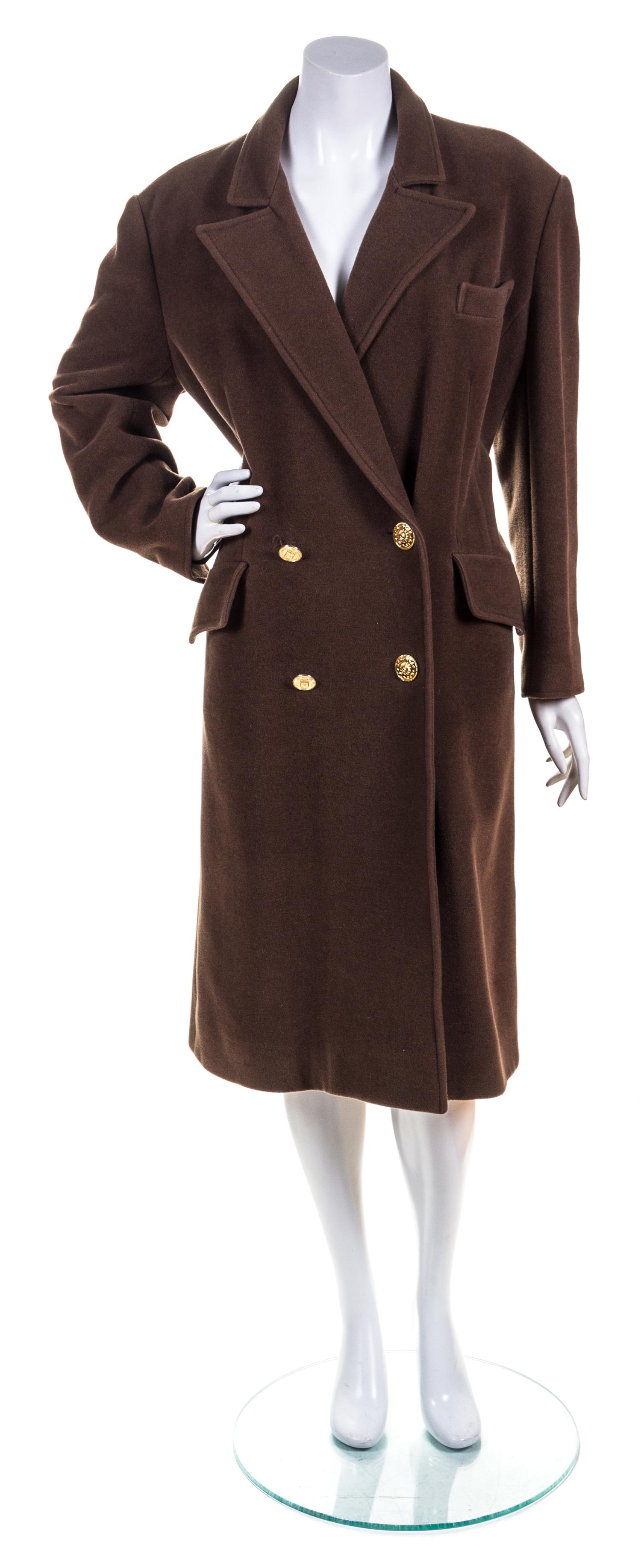 A Chanel Taupe Double Breasted Jacket