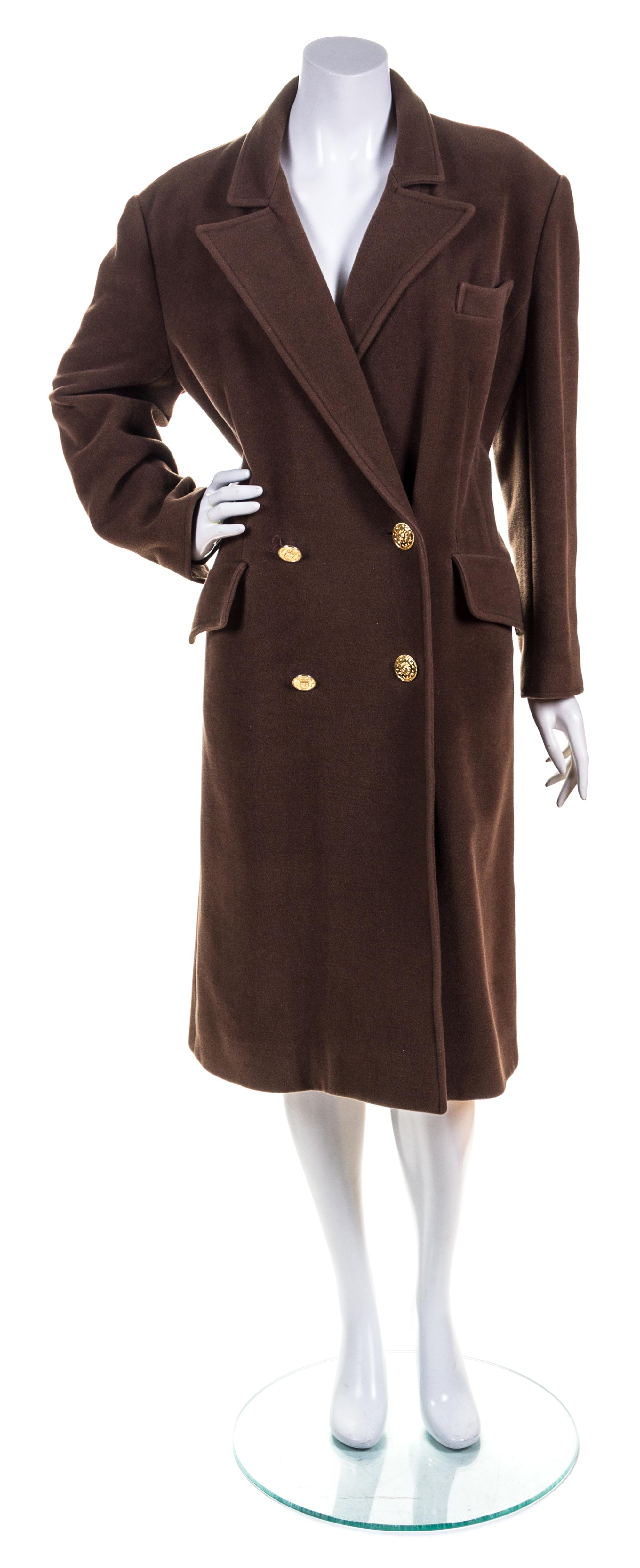 A Chanel Taupe Double Breasted Jacket