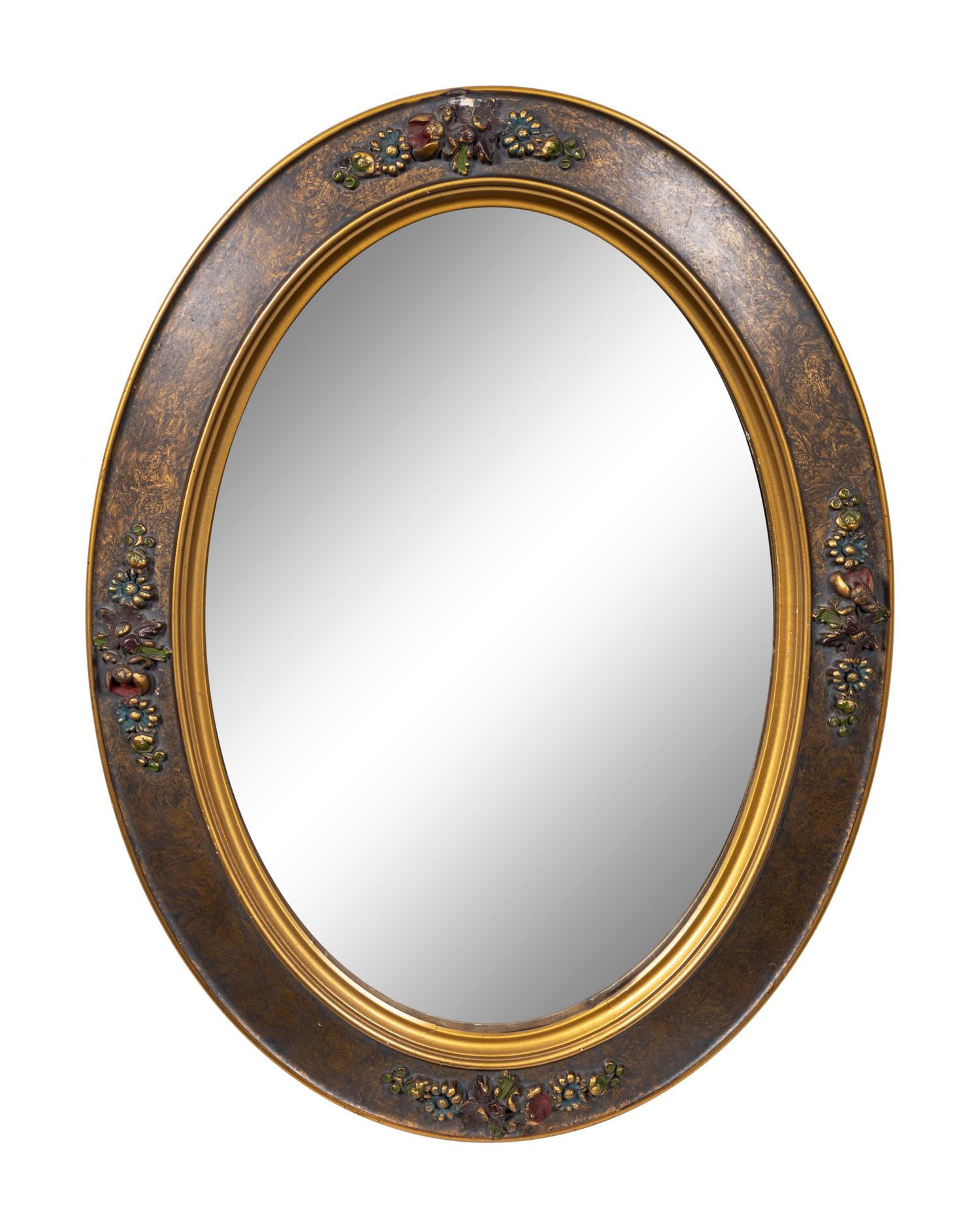A Parcel-Gilt Mirror