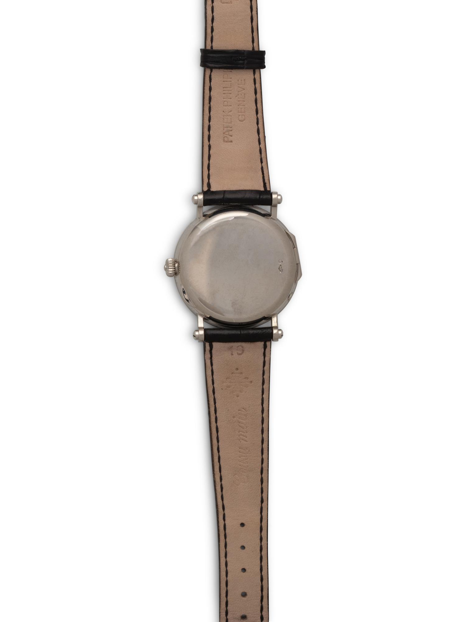 PATEK PHILIPPE, REF. 5015 PLATINUM MOONPHASE WATCH
