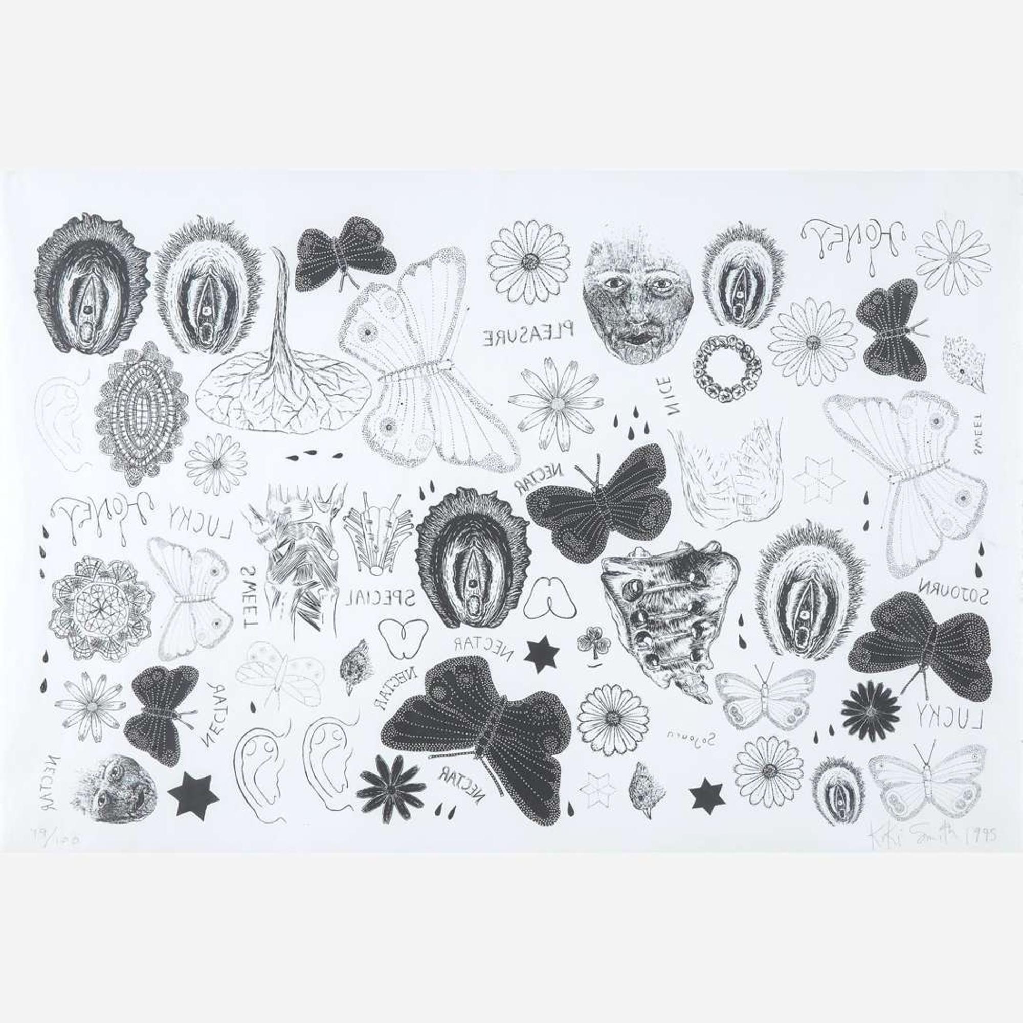 Kiki Smith (American, b.1954) Tattoo Print