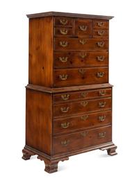 A George III Style Pine Chest-on-Chest