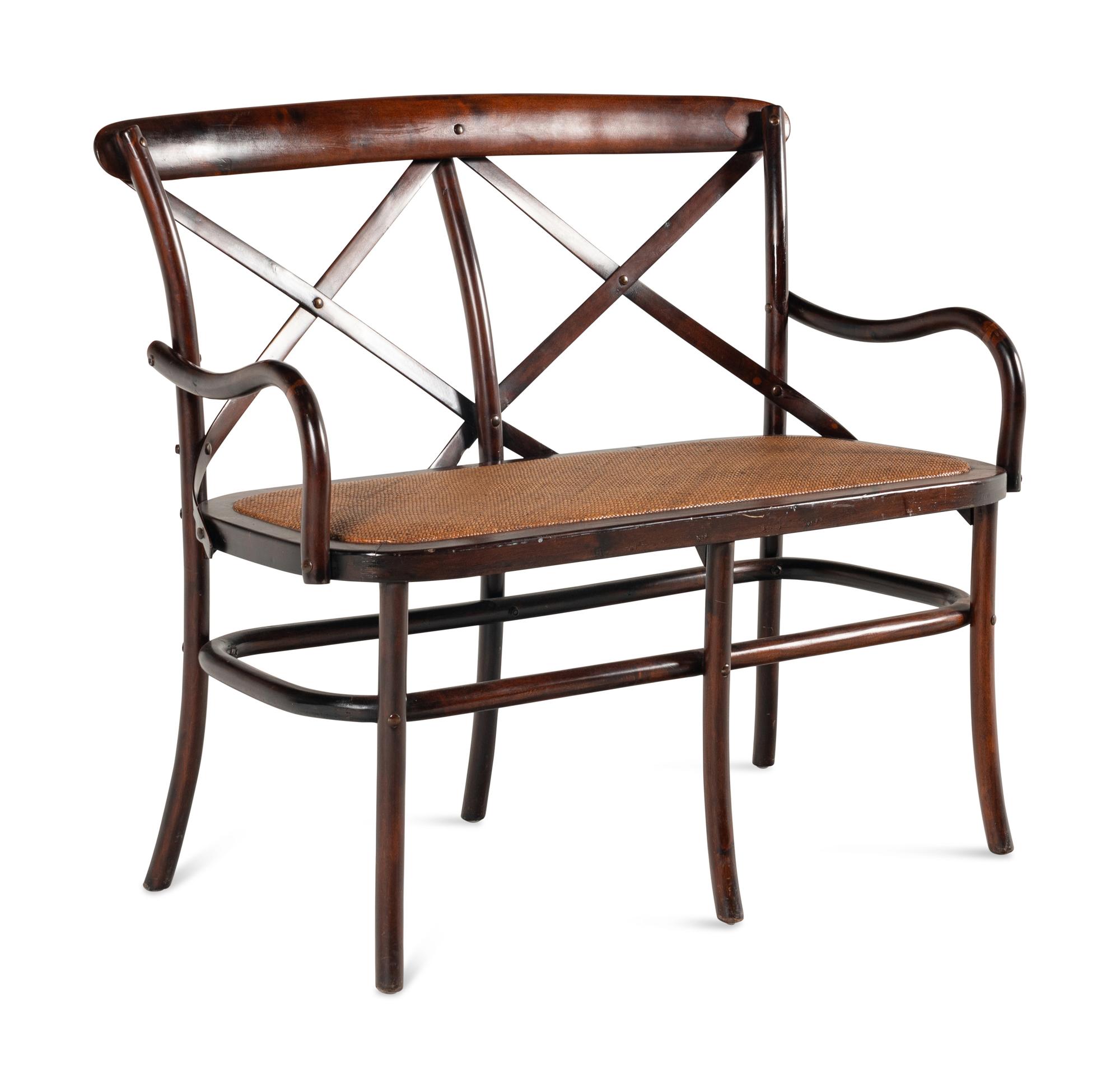 A Thonet Style Bentwood Settee