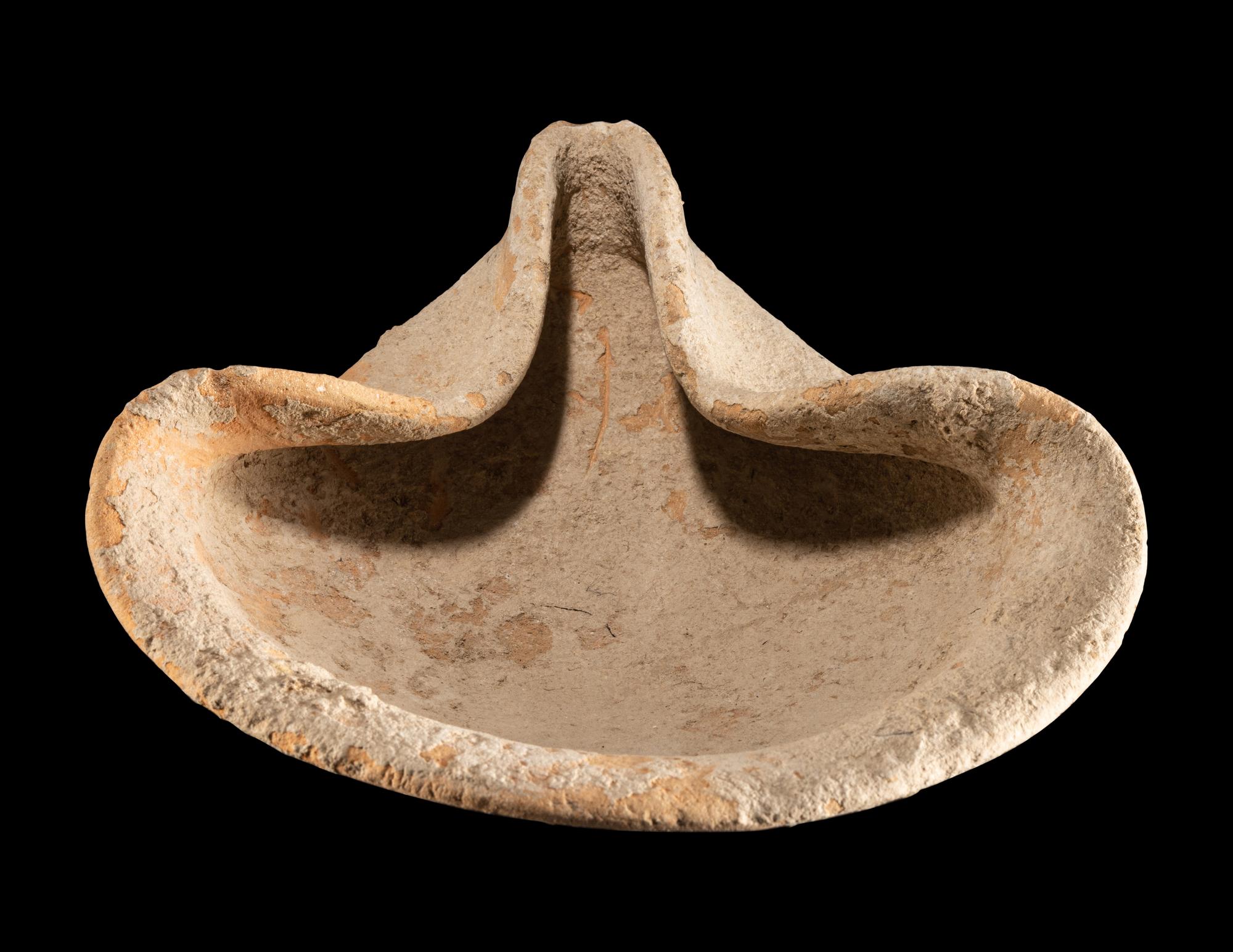 A Holy Land Pottery Oil Lamp