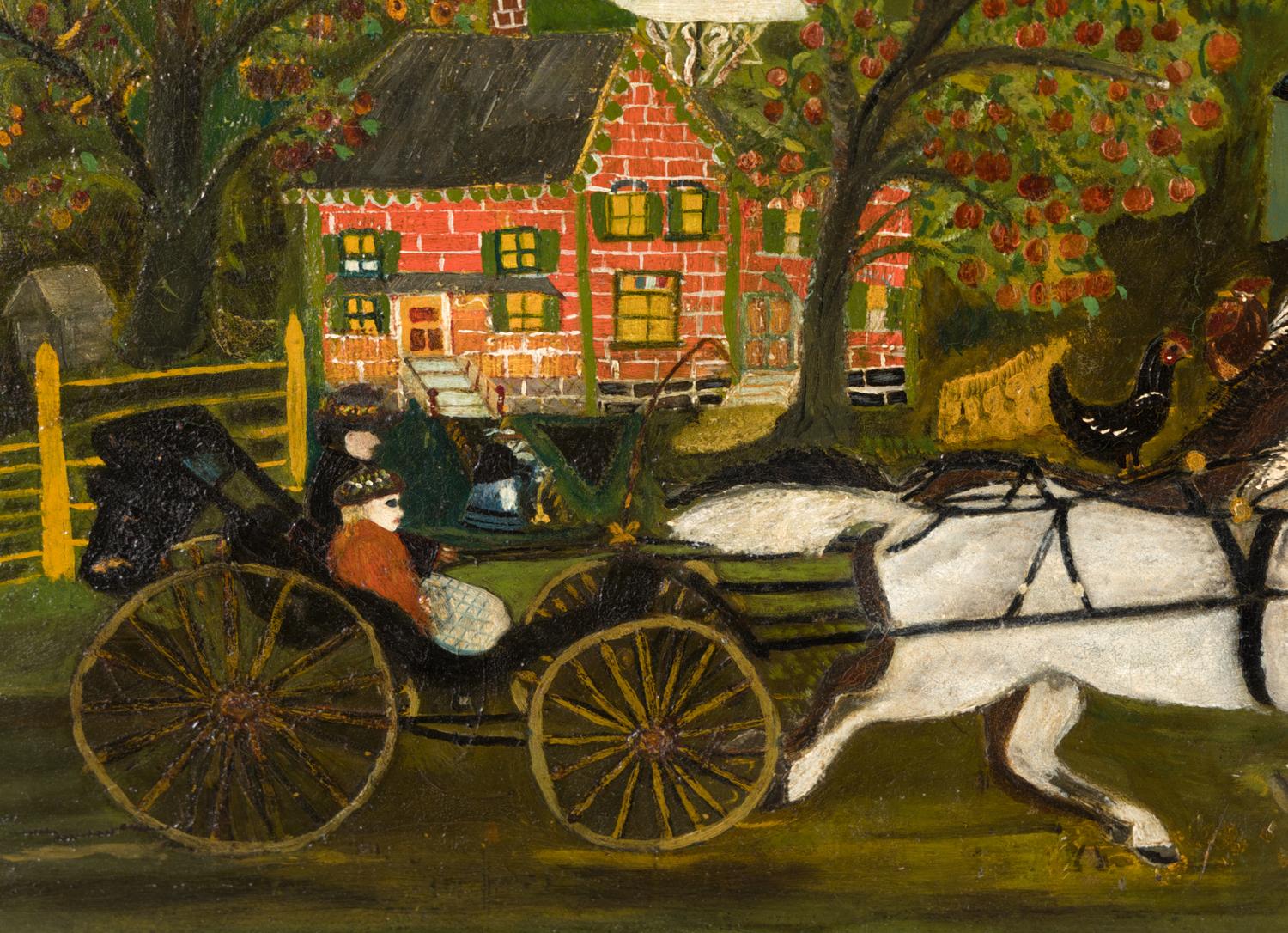 American School 19th Century, A Farm Landscape , Probably Washington County, Pennsylvania