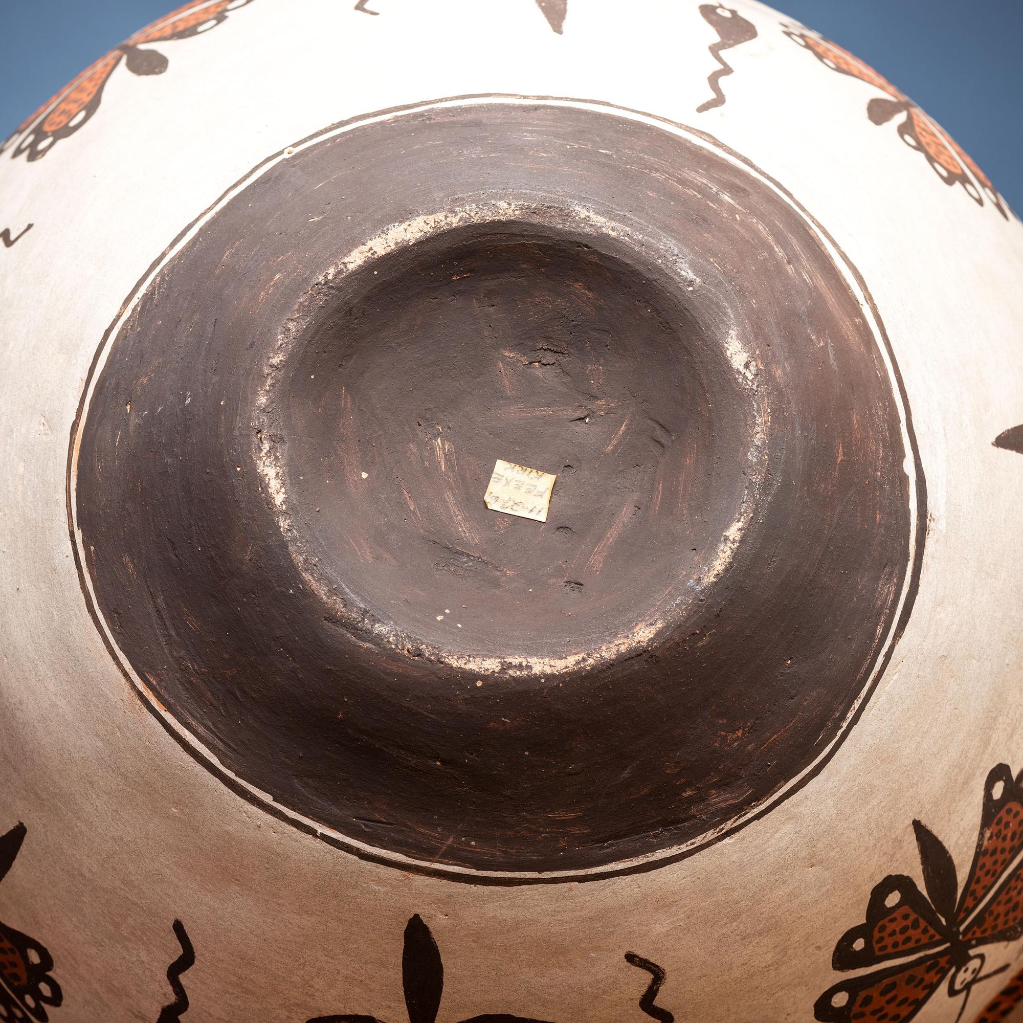 Zuni Polychrome Pottery Frog Jar