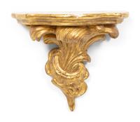 A Group of Five Gilt Wall Brackets