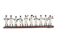 A 1955 Brooklyn Dodgers Danbury Mint Figure Display