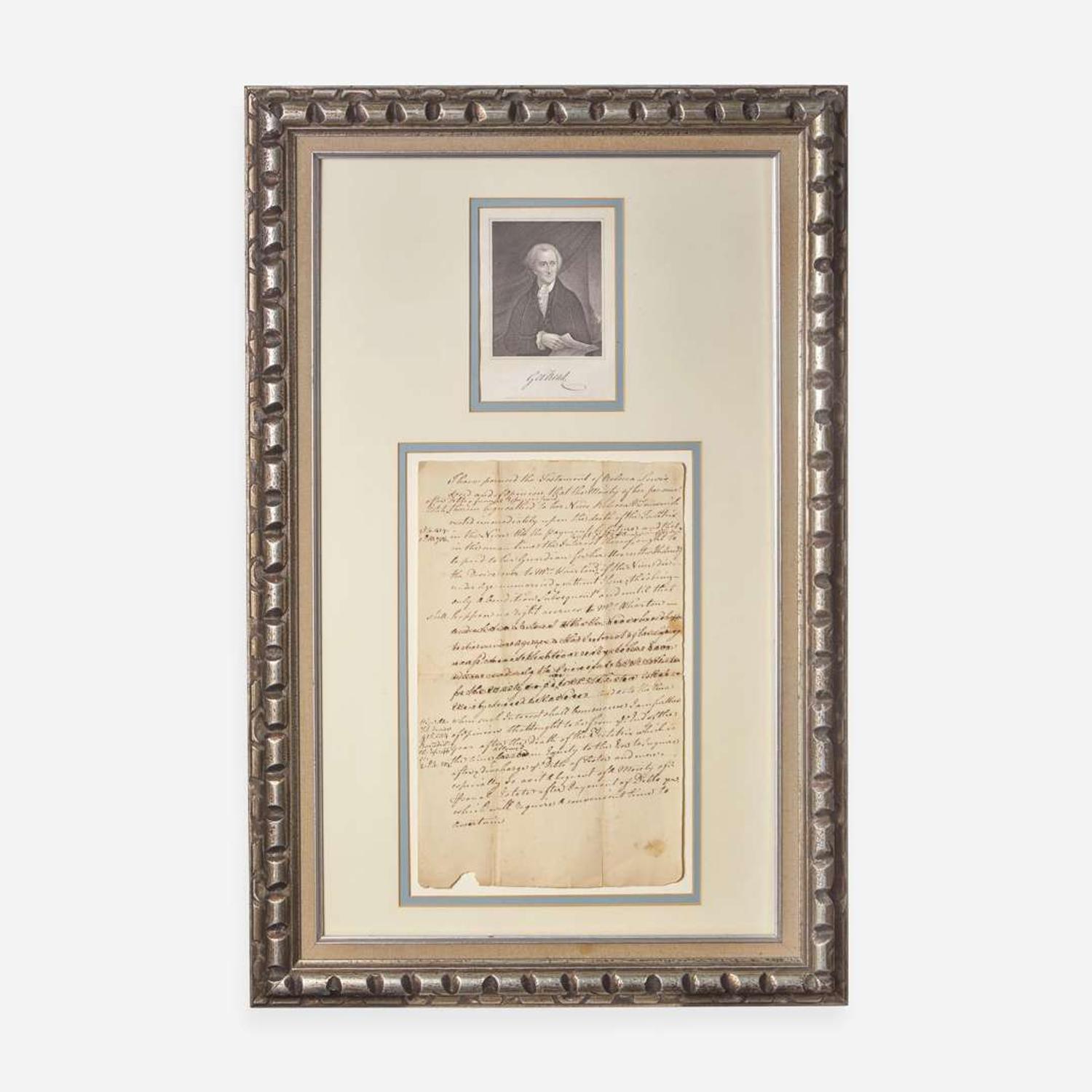 [Americana] [Declaration of Independence] Read, George Autograph Document