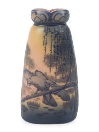 A Devez Cameo Glass Vase — 20TH CENTURY