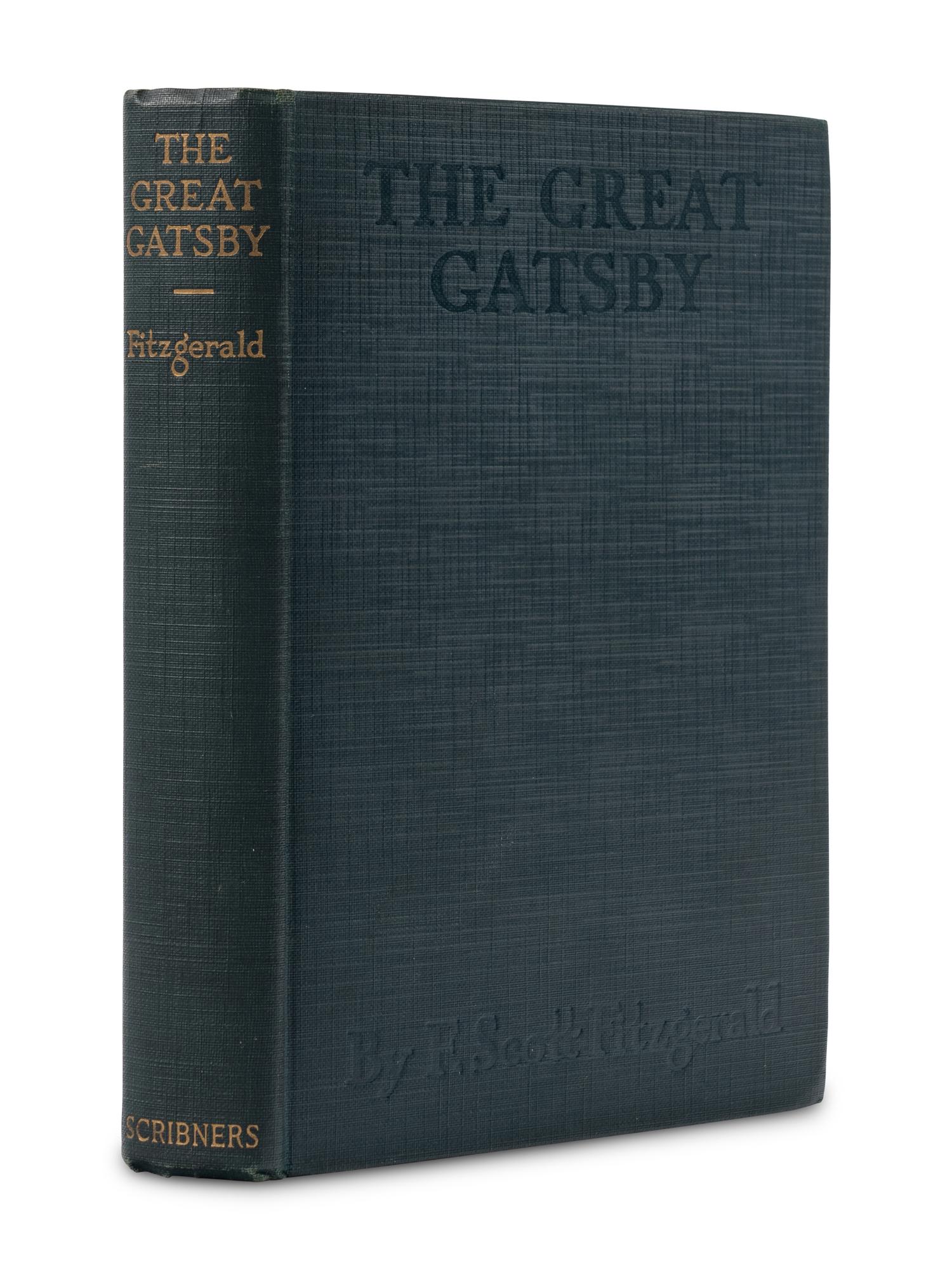 FITZGERALD, F. Scott (1896-1940). The Great Gatsby . New York: Charles Scribner's Sons, 1925.
