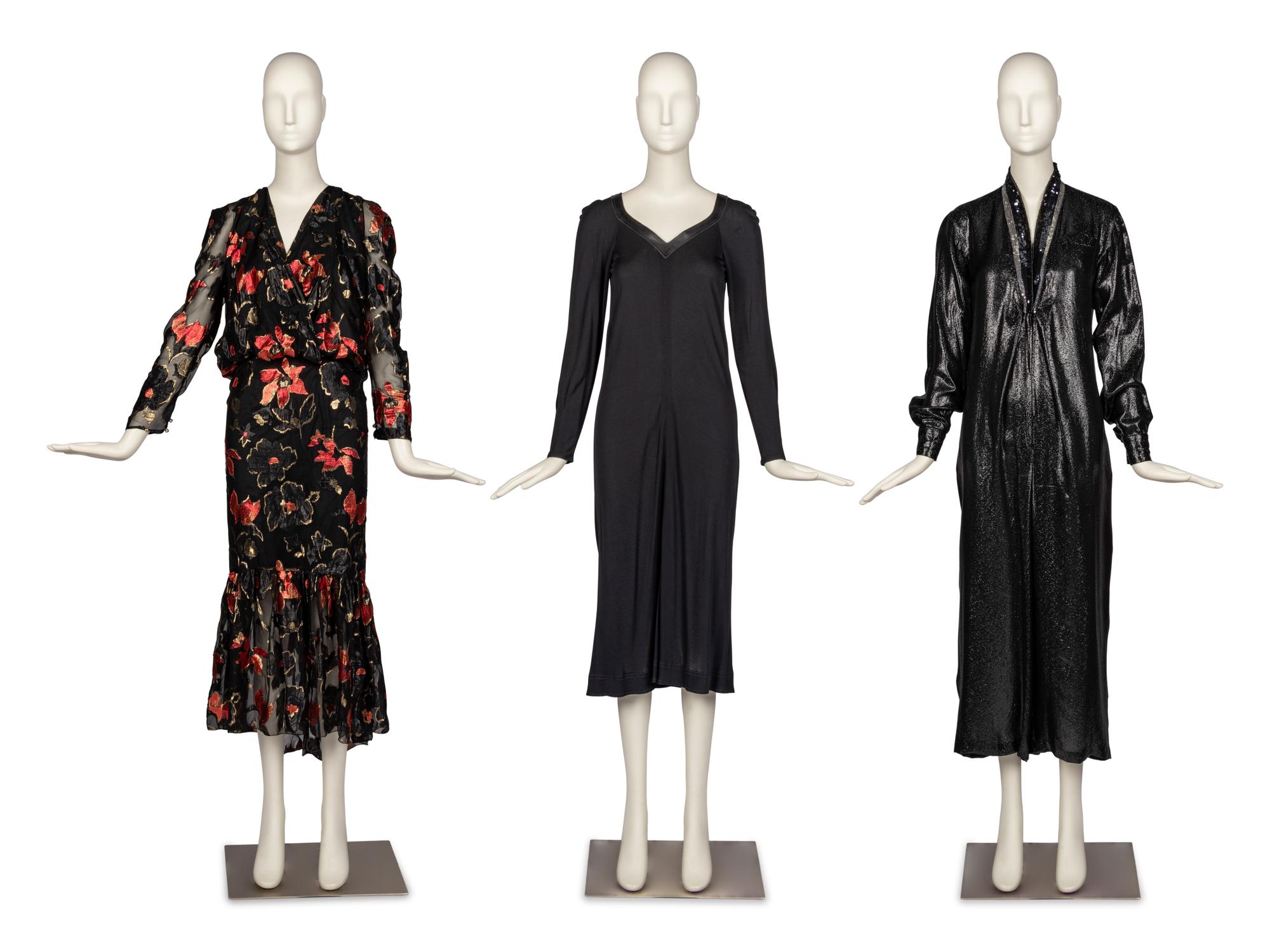 Three Dresses by Sonia Rykiel, Giorgio Armani, and Jean Muir