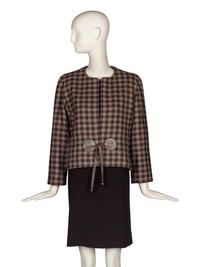 Pierre Cardin Haute Couture Tartan Jacket and Dress