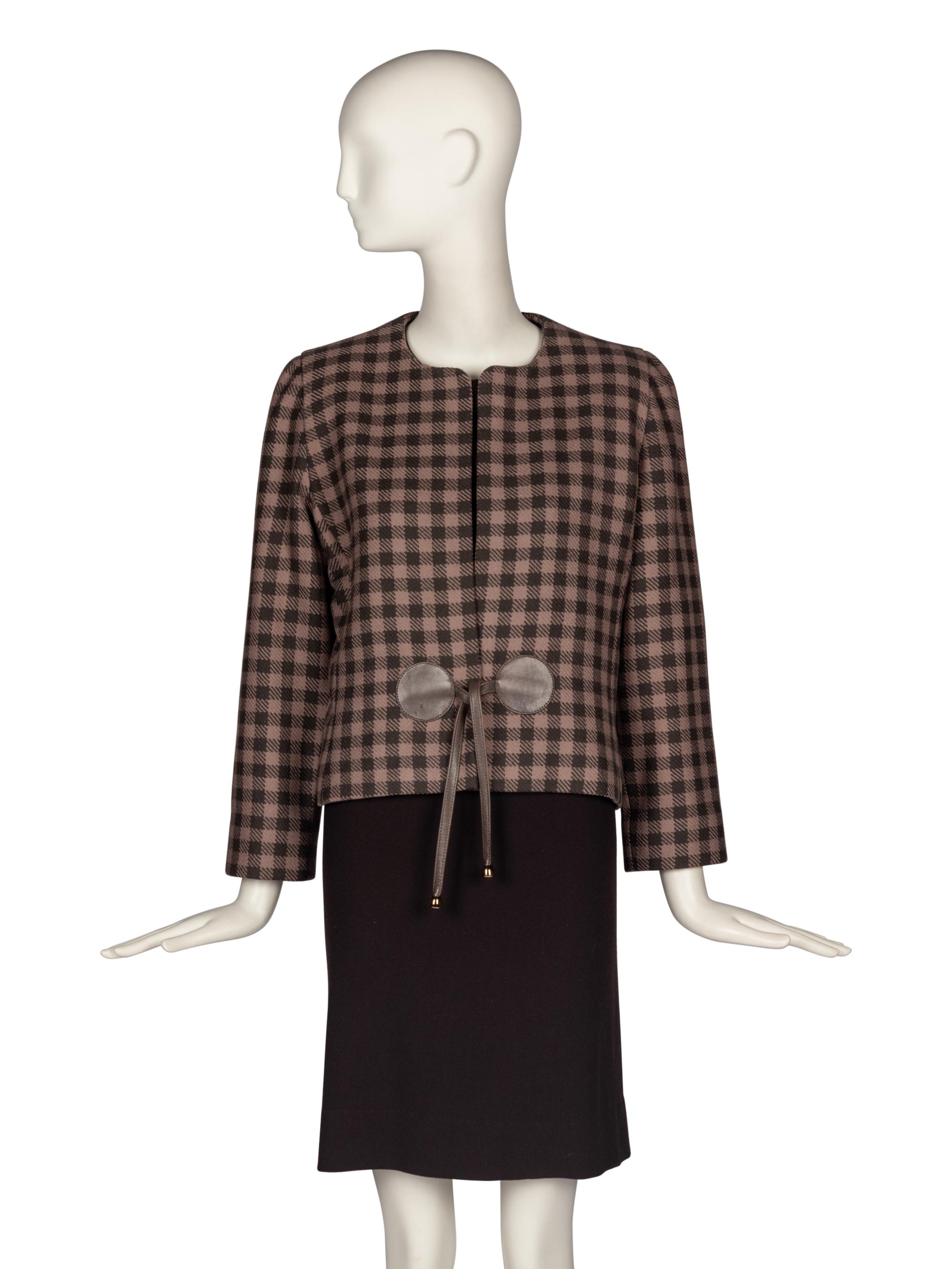 Pierre Cardin Haute Couture Tartan Jacket and Dress