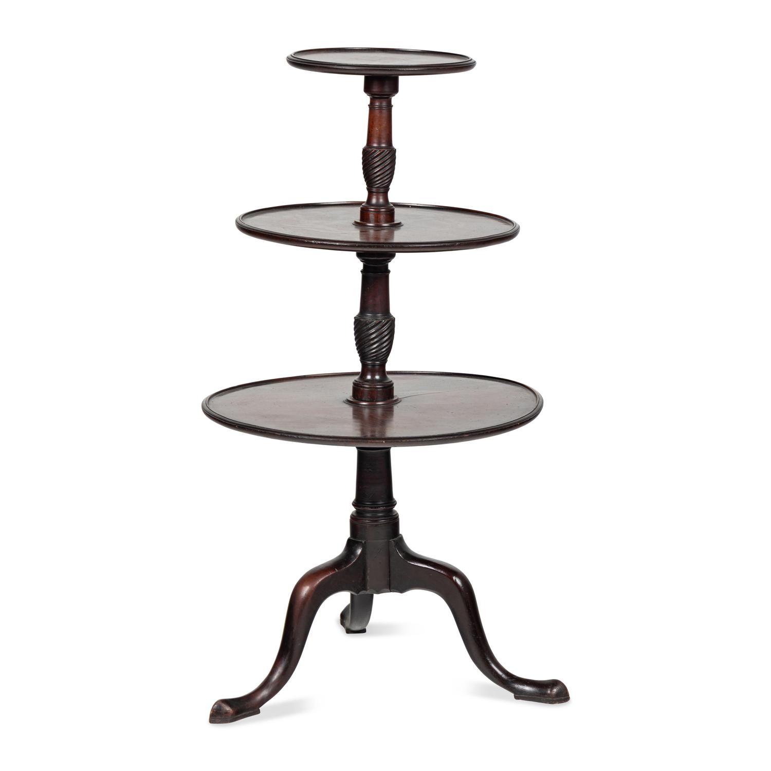 A George III Mahogany Dumbwaiter