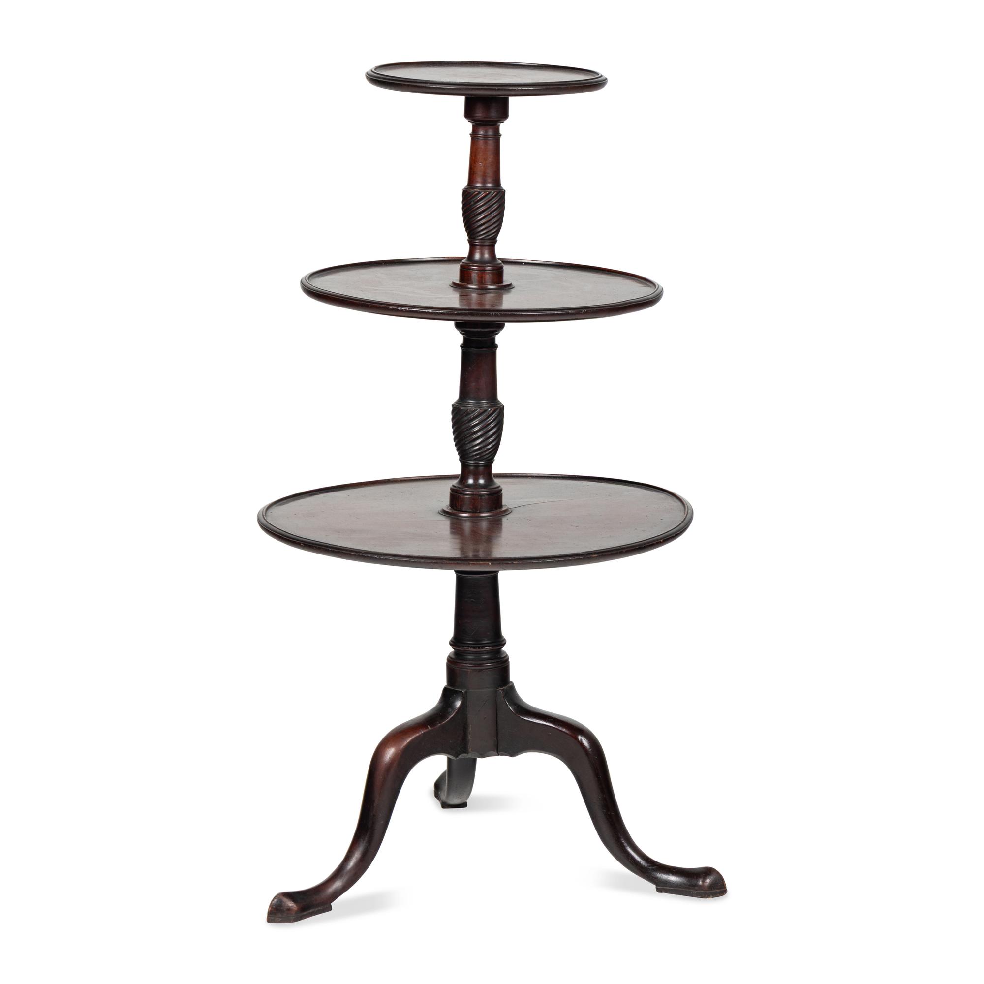 A George III Mahogany Dumbwaiter