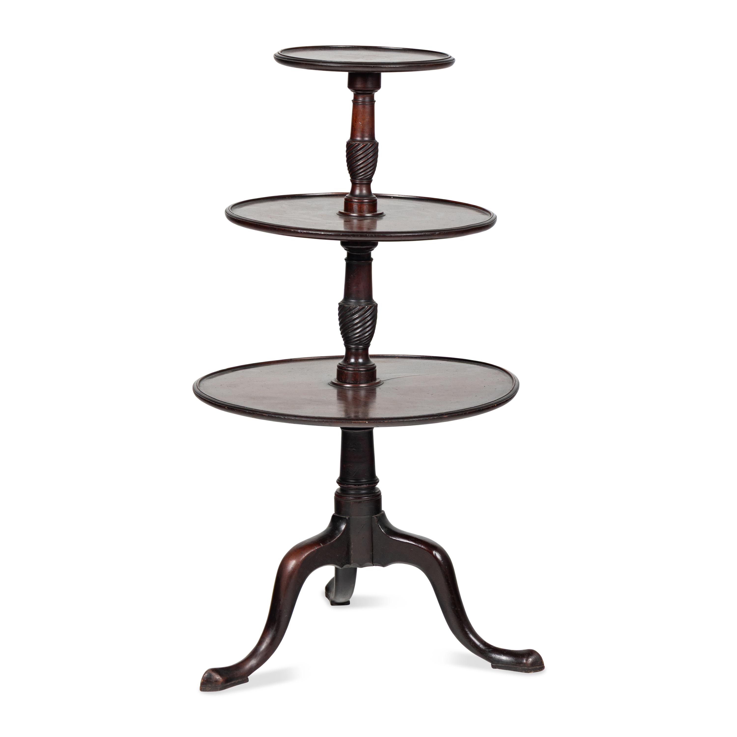 A George III Mahogany Dumbwaiter
