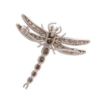 TIFFANY & CO., PLATINUM AND DIAMOND 'ENCHANT' DRAGONFLY BROOCH