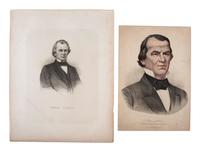 JOHNSON, Andrew (1808-1875). A group of pamphlets and ephemera related to the presidency and impeachment of Andrew Johnson, comprising: