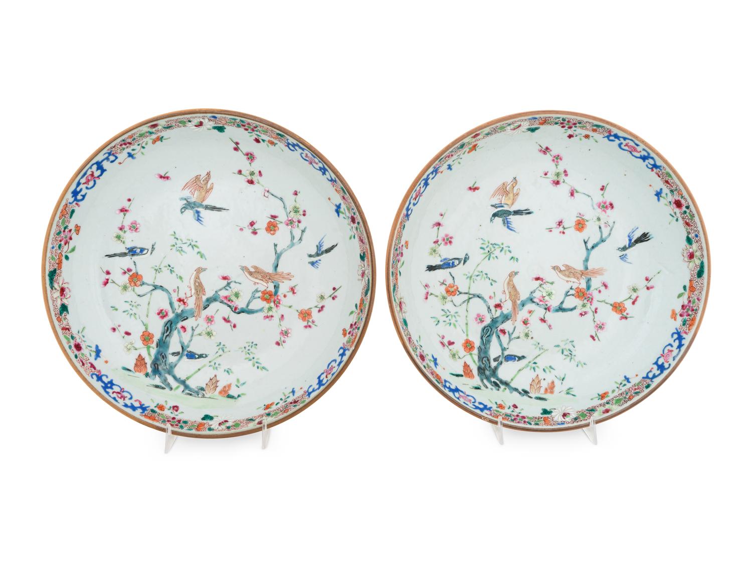 A Pair of Chinese Export Porcelain Chargers