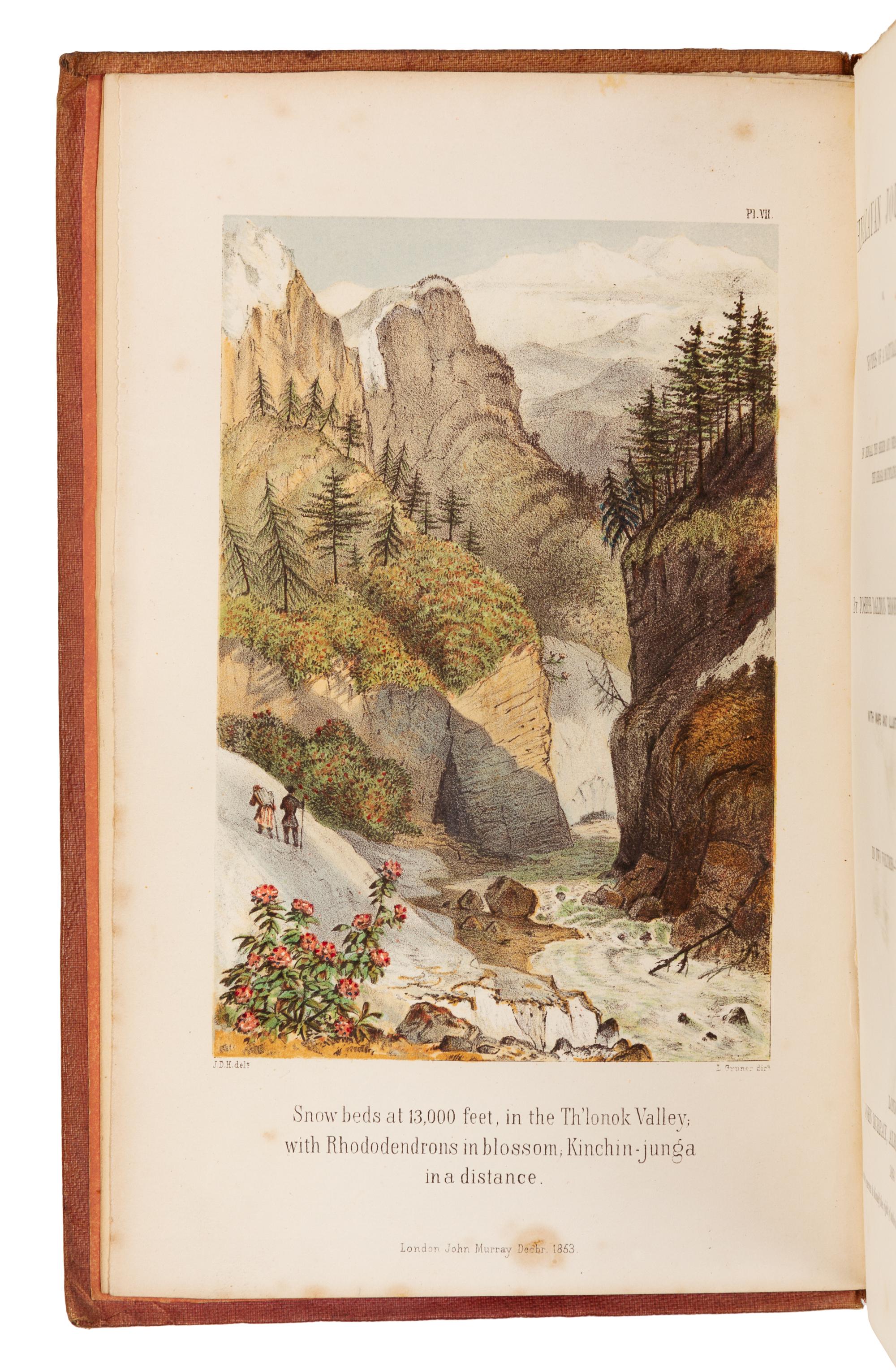 HOOKER, Joseph Dalton, Sir (1817-1911). Himalayan Journals. London, 1854. FIRST EDITION.