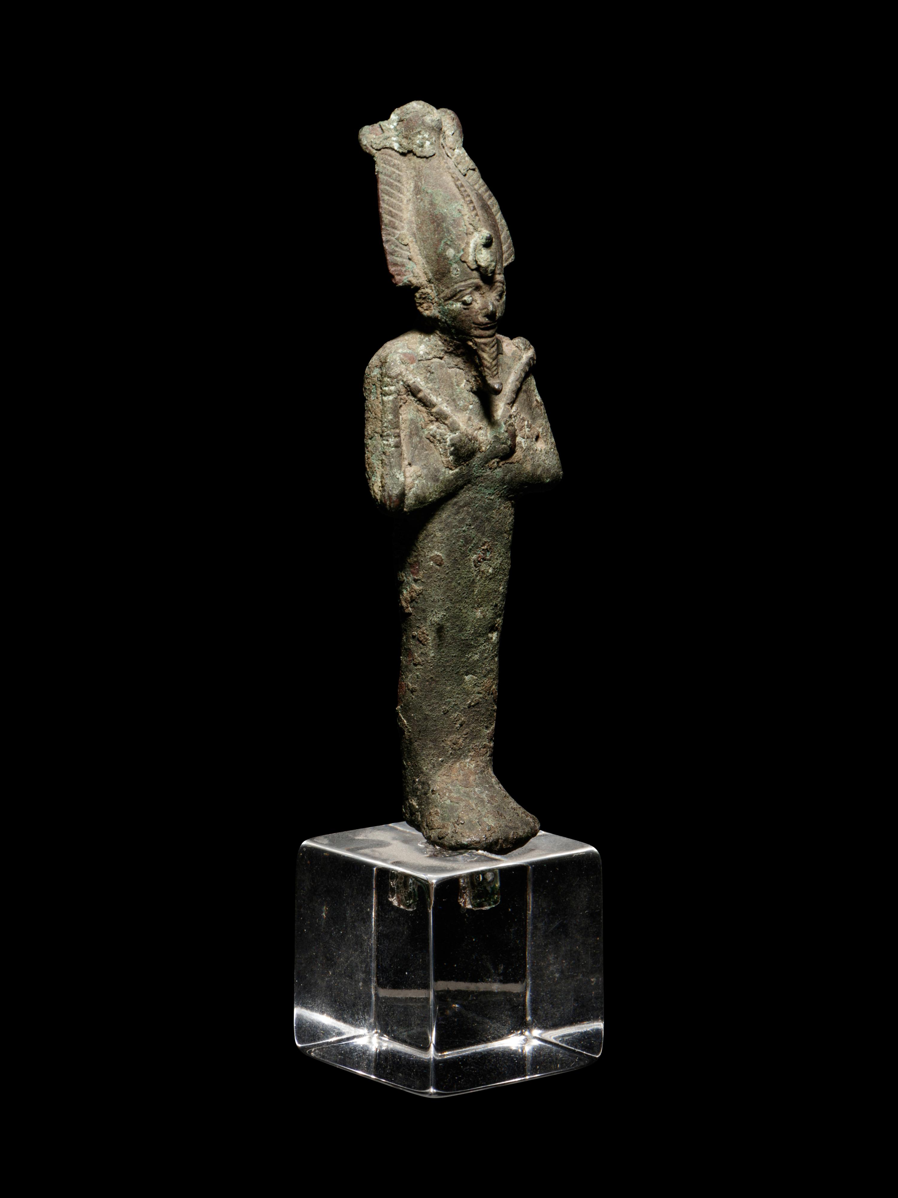 An Egyptian Bronze Osiris