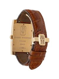 HARRY WINSTON, REF. 310UQG 18K YELLOW GOLD 'AVENUE C' DATE WATCH WITH YELLOW DIAMONDS AND DIAMONDS