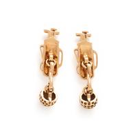 TIFFANY & CO., YELLOW GOLD GOLF CUFFLINKS
