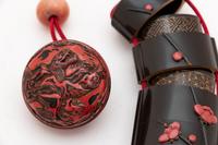 A Red and Black Lacquer Five-Case Inro