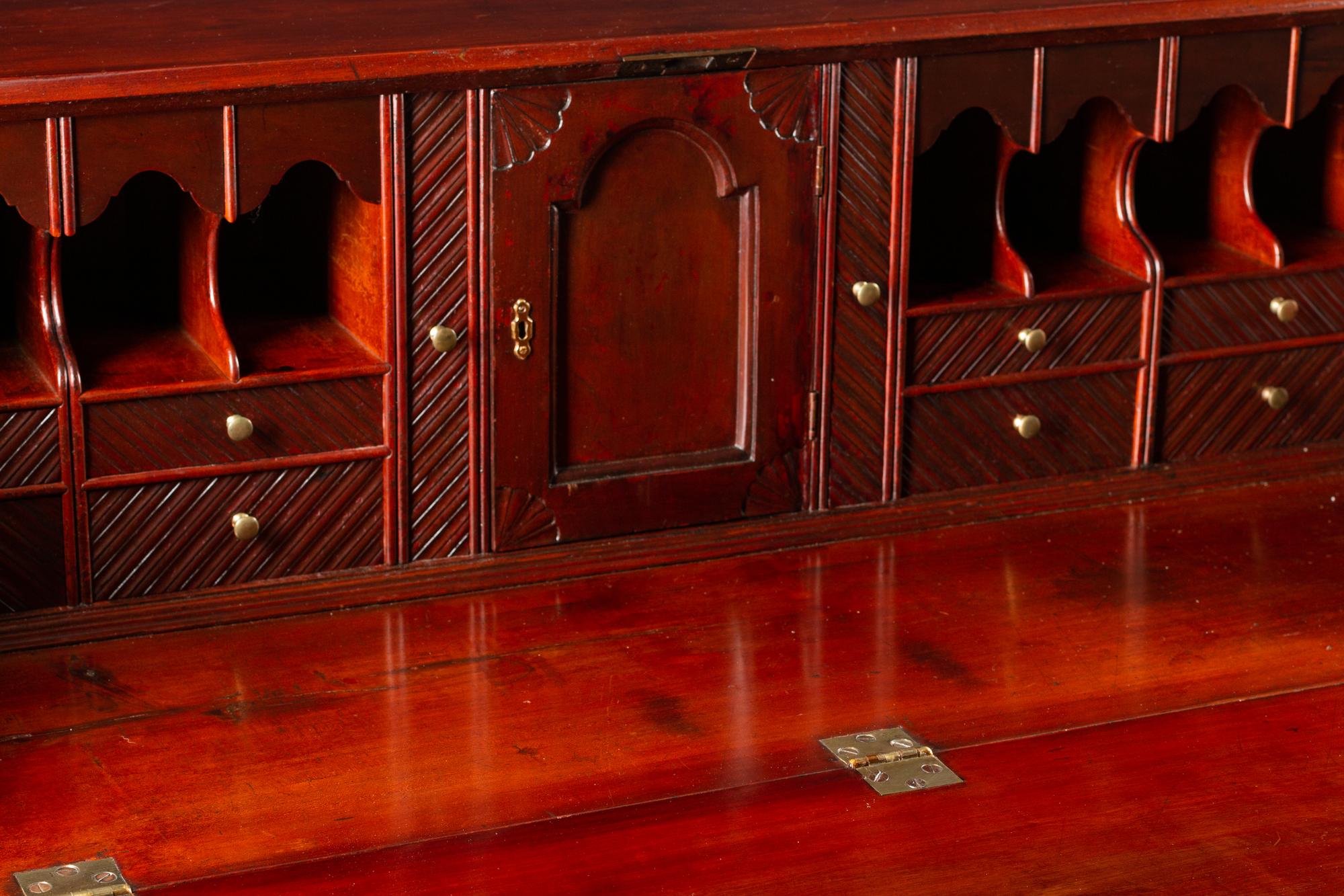 A George III Style Mahogany Slant-Front Bureau