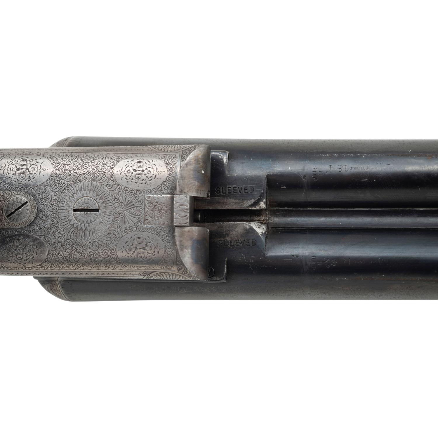 **Finely Engraved Mortimer & Son Side by Side 12 Bore Shotgun with Anson & Deeley Boxlock