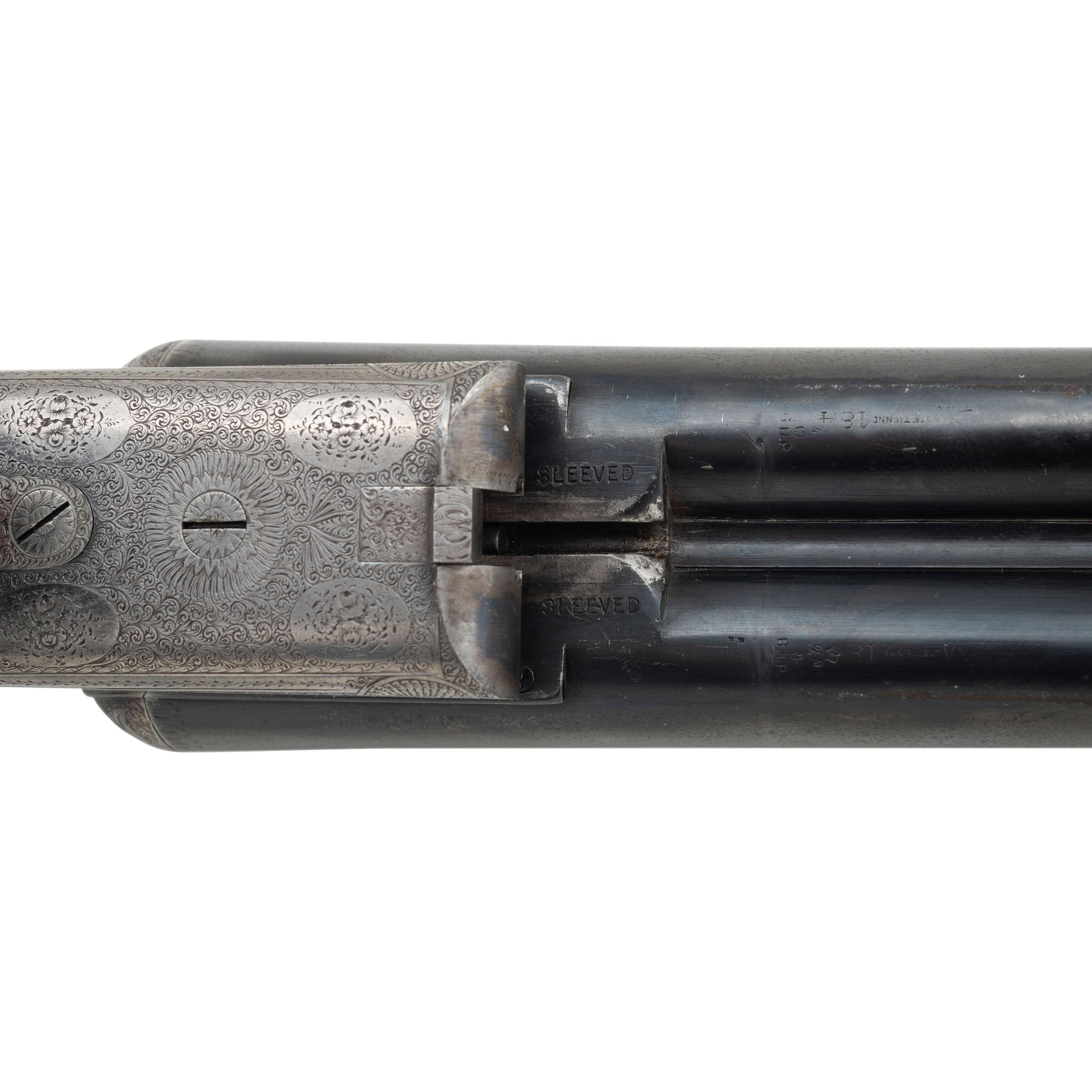 **Finely Engraved Mortimer & Son Side by Side 12 Bore Shotgun with Anson & Deeley Boxlock