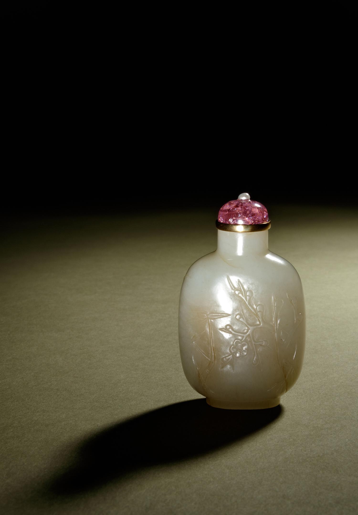 A White Jade Snuff Bottle