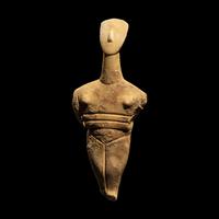 A Cycladic Marble Female Figure