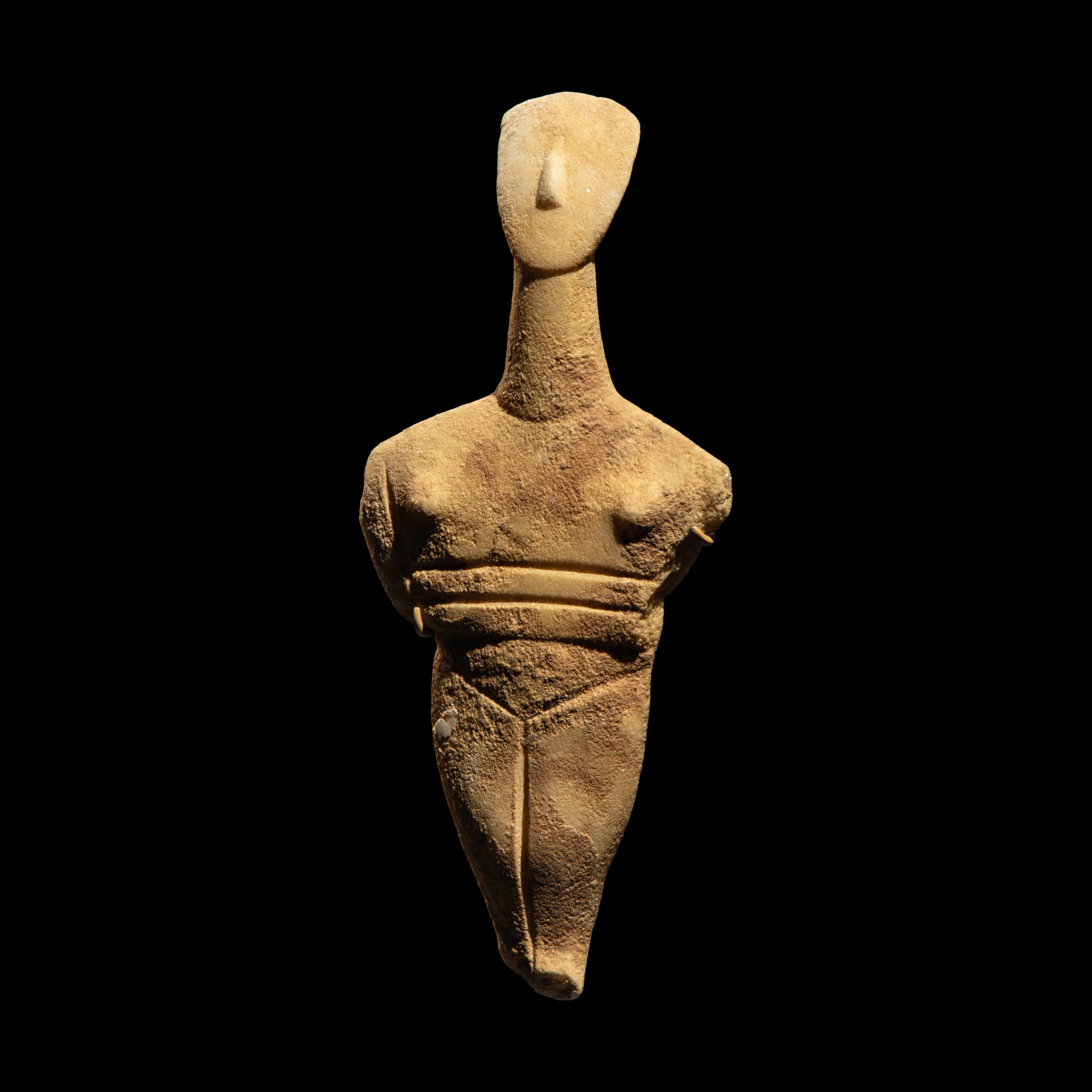 A Cycladic Marble Female Figure
