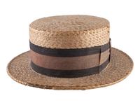 ROOSEVELT, Franklin Delano (1882-1945). Straw boater hat signed ("Franklin D. Roosevelt").