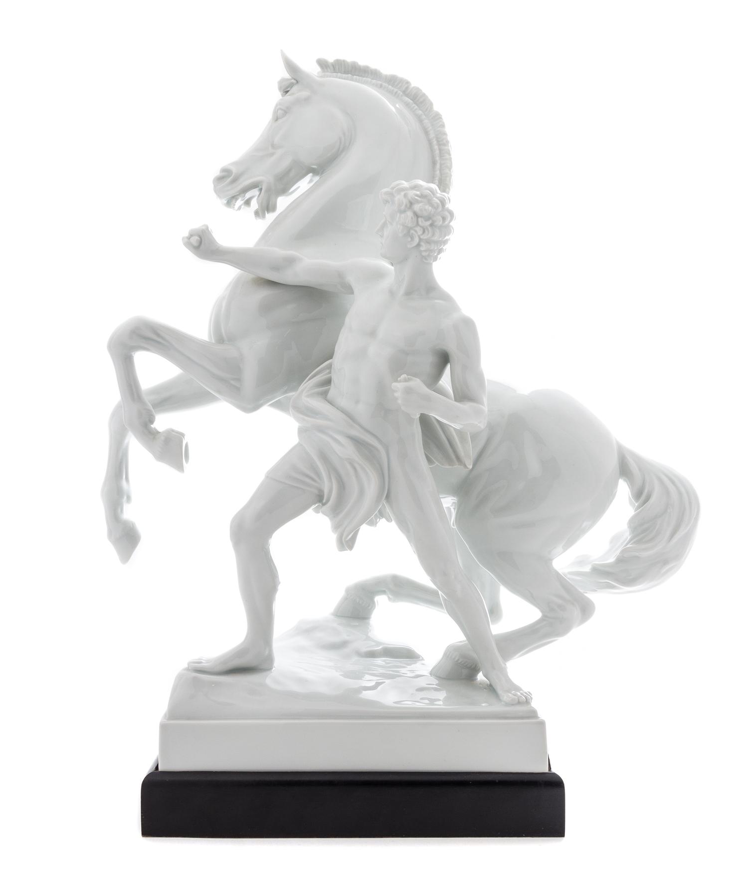 An Austrian Blanc de Chine Figural Group Height 18 inches. — EARLY 20TH CENTURY