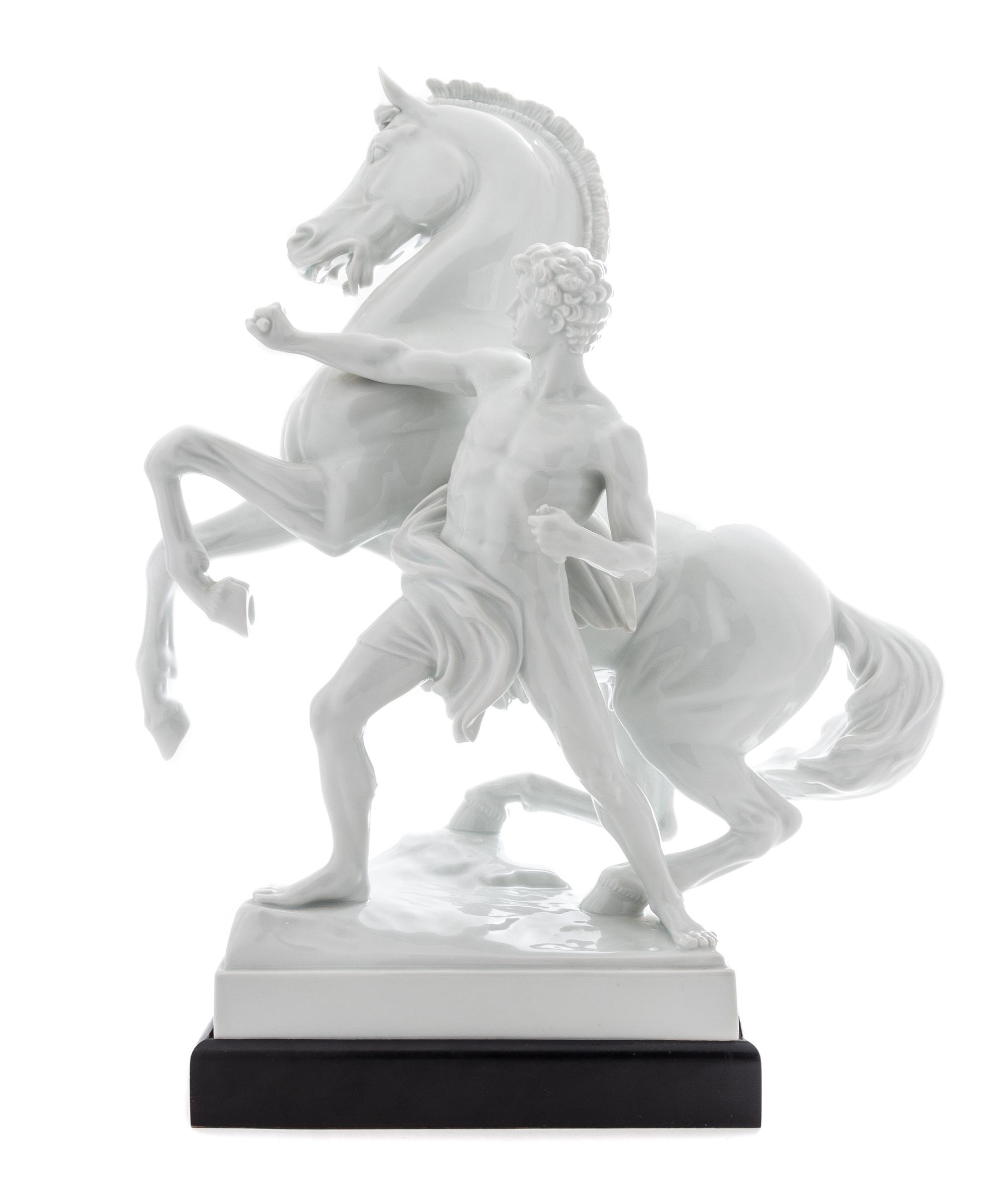 An Austrian Blanc de Chine Figural Group Height 18 inches. — EARLY 20TH CENTURY