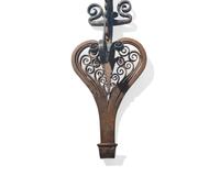 A Wrought Iron Trammel, French or Flemish, 18th Century