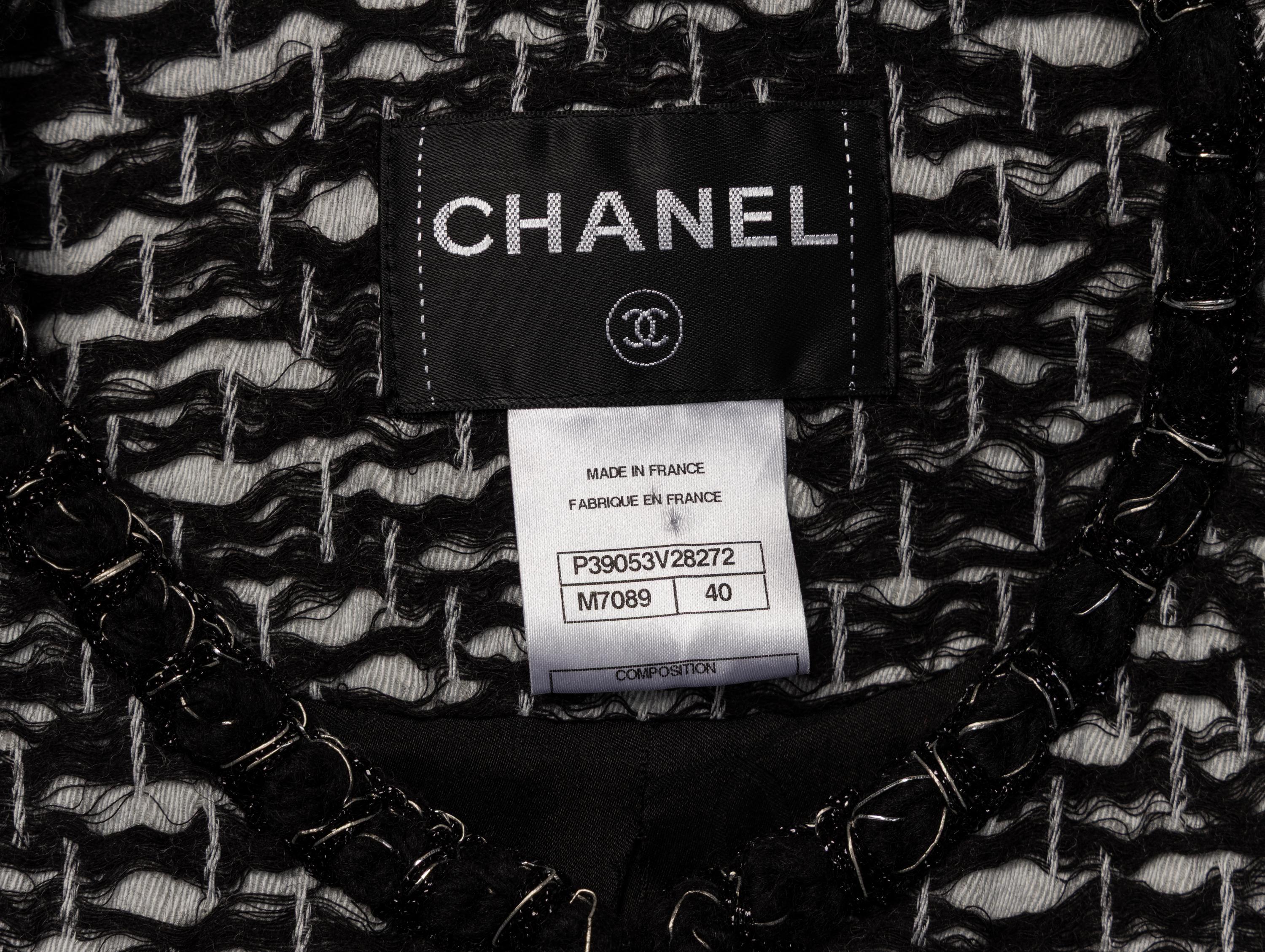 Chanel, Black & White Tweed Jacket