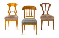 Three Biedermeier Side Chairs